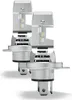 Two silver LED headlight bulbs are shown against a white background. Produktbild-Vorschau