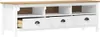 TV-Schrank Hill Weiß 158x40x47 cm Massivholz Kiefer Produktbild-Vorschau 3