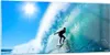 Bilder auf glas - Windsurfing strand ozean spaß - 120x50cm Produktbild-Vorschau 1