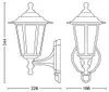 Philips Peking Wandleuchte, 60W, E27, ohne Leuchtmittel, Produktbild-Vorschau 5