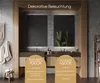 Badspiegel 80x60 cm - Horizontal mit LED Beleuchtung - LED Produktbild-Vorschau 4