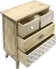 Scaffale Rebecca Mobili con 4 cassetti in legno, bianco e Anteprima dell’immagine prodotto 8