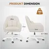 Product dimensions and weight capacity of an office chair. Voir les images du produit
