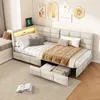 UnboxG Detská posteľ s čalúnením 90x200 cm so zásuvkou a Náhľad obrázku produktu 4