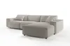 KAWOLA Sofa RANI Ecksofa Cord steingrau Recamiere rechts Produktbild-Vorschau 3