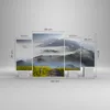 Bild auf Leinwand - Leinwandbild - Berg Nebel Landschaft Produktbild-Vorschau 3