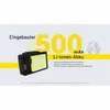 Image highlights the built-in 500 mAh Li-ion battery of a product, emphasizing its eco-friendliness by comparing it to the disposal of 700 AAA batteries. Anteprima dell’immagine prodotto