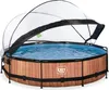 Piscina fuori terra EXIT Wood con struttura in legno, ø360, Anteprima dell’immagine prodotto 1