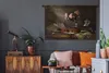MuchoWow® Wandteppich Wandbehang Violine - Rosen - Rosa - Produktbild-Vorschau 6