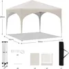 EUGAD Pop-Up Faltpavillon wasserfest Winterfest, Pavillon Produktbild-Vorschau 3