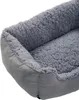 A close-up view of a gray dog bed. Produktbild-Vorschau
