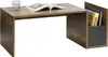 A coffee table with a book and a glass of water on it, and books in a side compartment. Produktbild-Vorschau