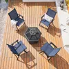 Yaheetech 2er Set Gartenstühle Hochlehner Klappstühle Produktbild-Vorschau 11