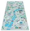 BAMBINO 61530 Waschteppich Fluss, Gleise, Zug für Kinder Produktbild-Vorschau 1