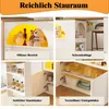 Uitschuifbare bartafel, 135-205x39x100 cm, gemaakt van MDF Productafbeelding-voorbeeld 6