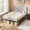 A bedroom scene with a bed and bedding. Produktbild-Vorschau