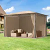 Gartenpavillon 3x4 m wasserdicht Premium Pavillon mit 4 Produktbild-Vorschau 3