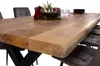 Esstisch Baumkante 300 x 100 cm Mangoholz Rough X-Gestell Produktbild-Vorschau 4