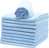 10er Set Spucktücher, Baumwolle, 70x70 cm, hellblau Produktbild-Vorschau 1