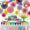 YBwanli Regenbogen Party Deko Set - 24-teilig mit Girlande Produktbild-Vorschau 4