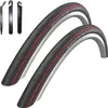 2 x Schwalbe Lugano 2 28" Rennradreifen Schwarz roter Produktbild-Vorschau 1