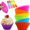 stampi per cupcake in silicone 6pz pappilots Anteprima dell’immagine prodotto 1
