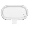 Top-down view of a white outdoor wall light fixture with a motion sensor. Produktbild-Vorschau