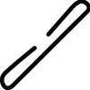 A simple line drawing of a paperclip on a white background. Voir les images du produit