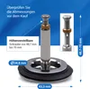 Abflussstopfen Stöpsel Ø43,8mm mit Hubstange für Spülbecken Produktbild-Vorschau 5