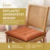 Lavea® Sitzkissen 40x40 cm - 8er Set,  mit Stoffbändern – Produktbild-Vorschau 8