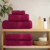 vidaXL Premium Handtücher SOLUND 10 Stk. Bordeaux 100x200 Produktbild-Vorschau 2