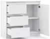Cómoda VBChome de 80 x 35 x 75 cm con 3 cajones y 1 puerta, Vista previa de la imagen del producto 3