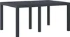 vidaXL Záhradný stôl antracit 150 x 100 x 73 cm polyratan Náhľad obrázku produktu 3