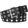 OKWISH Doppelloch Nietengürtel, Punk Gürtel Nietengürtel Produktbild-Vorschau 7