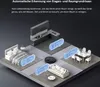 A 3D isometric illustration of a robot vacuum cleaner in different rooms of a house, with feature callouts. Náhled obrázku produktu