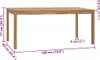 A diagram showing the dimensions of a wooden table. Anteprima dell’immagine prodotto