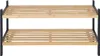 Scaffale per scarpe Relaxdays, 2 ripiani, A x L x P: ca. 33 Anteprima dell’immagine prodotto 1