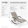 Leżak ogrodowy Taya, ergonomiczny, funkcja bujania Podgląd zdjęcia produktu 5