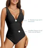 Costume da bagno intero modellante con scollo a V, da Anteprima dell’immagine prodotto 6