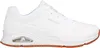 A white Skechers sneaker shown from the side. Produktbild-Vorschau