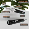 A product shot of an ear cleaning device with callouts highlighting its features. Produktbild-Vorschau