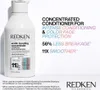 A product shot of a conditioner bottle with marketing text and claims. Náhled obrázku produktu