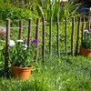 Staketenzaun mit Rinde · 35 x 300 cm Lattenabstand 5-7 cm · Produktbild-Vorschau 9