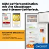 Exquisit Kühl-Gefrier-Kombination, Kühlschrank mit Produktbild-Vorschau 2