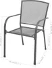 vidaXL Gartenstühle, Stahl, 2er Set, Grau, Stapelbar, Produktbild-Vorschau 5