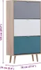 Finori Schuhschrank C-uba 42 Sonoma-Eiche und Dreifarbig Produktbild-Vorschau 6