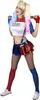 A woman in a Harley Quinn costume holding a baseball bat. Produktbild-Vorschau