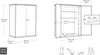 KETER Cortina Alto Armadio Grigio scuro/Antracite 255153 Anteprima dell’immagine prodotto 3