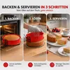 Silikon Springform Rot Ø 23 cm mit Thermo Glasplatte | Produktbild-Vorschau 5