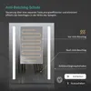 A diagram illustrating the anti-fog feature of a LED bathroom mirror. Produktbild-Vorschau